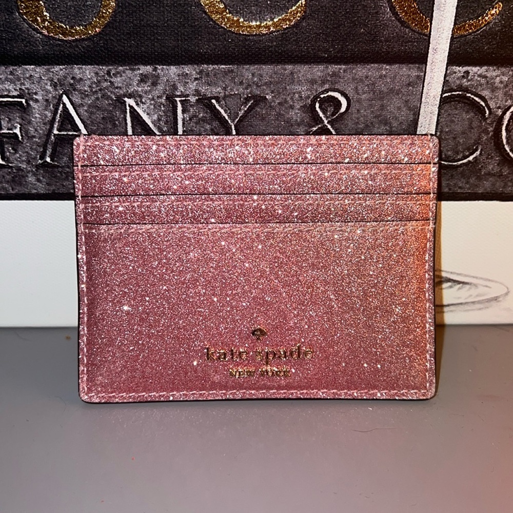 Authentic Kate Spade Kenzie Pink Glitter Wallet
